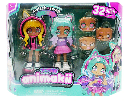 Animakii Switch + Swap Doll Set