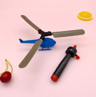 Pull Line Helicopter Toys for Kids Pull Rope Helicopter Flying Toy Outdoor Flying Toys Gift