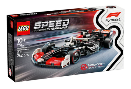 Lego Speed Champions 77250 MoneyGram Haas F1® Team VF-24 Race Car 2025 242pcs Building Blocks