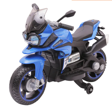 2022 Jr Motorsport Led Light WHL Blue Motorcycle Ride-On