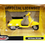 Metal Speed Zone Official Licensed 1:18 1976 Vespa 200 Rally Yellow Die-cast