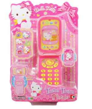 Sanrio Hello Kitty Turn Turn Phone With Screen Rotates Playset