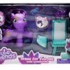 Happy Line Cutie Friends Love My Outfit Purple Pony With Mirror
