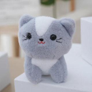 12CM Cartoon Kitty Cat Plush Toy Kitty Small Size Stuffed DollChristmas New Year Gift Toys For Kids